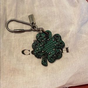 Coach Shamrock Bag Charm/Keychain